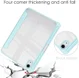 Apple iPad Mini 6 Hoes Tri-Fold Book Case Transparant/Lichtblauw afbeelding 2