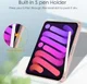 Apple iPad Mini 6 Hoes Tri-Fold Book Case Transparant/Roze afbeelding 7