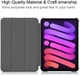 Apple iPad Mini 6 Hoesje Tri-Fold Book Case met Standaard Zwart afbeelding 8
