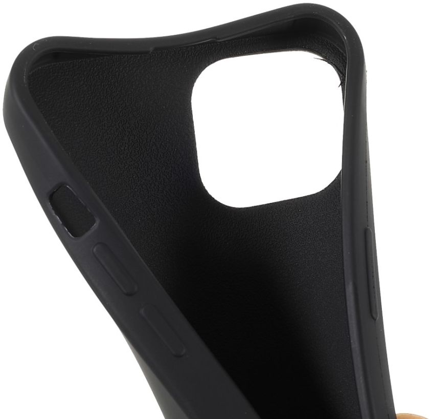 Apple iPhone 13 Mini Hoesje Back Cover Flexibel TPU met Koord Zwart afbeelding 6