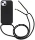 Apple iPhone 13 Hoesje Back Cover Flexibel TPU met Koord Zwart afbeelding 1