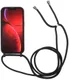 Apple iPhone 13 Hoesje Back Cover Flexibel TPU met Koord Zwart afbeelding 2