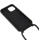 Apple iPhone 13 Hoesje Back Cover Flexibel TPU met Koord Zwart afbeelding 5
