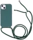Apple iPhone 13 Hoesje Back Cover Flexibel TPU met Koord Groen afbeelding 1