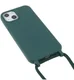 Apple iPhone 13 Hoesje Back Cover Flexibel TPU met Koord Groen afbeelding 3