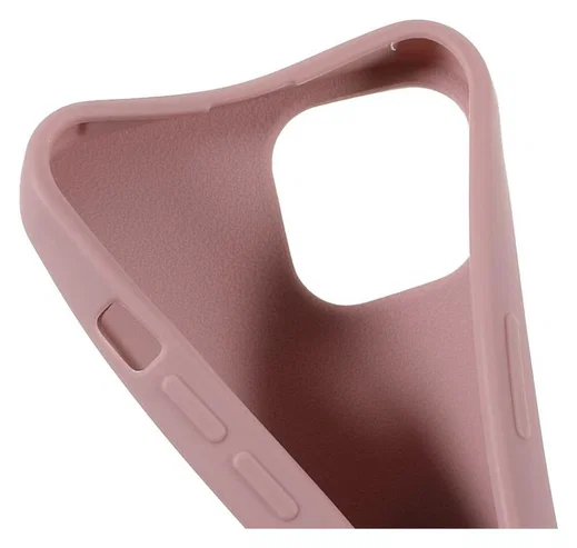 Apple iPhone 13 Hoesje Back Cover Flexibel TPU met Koord Roze afbeelding 6