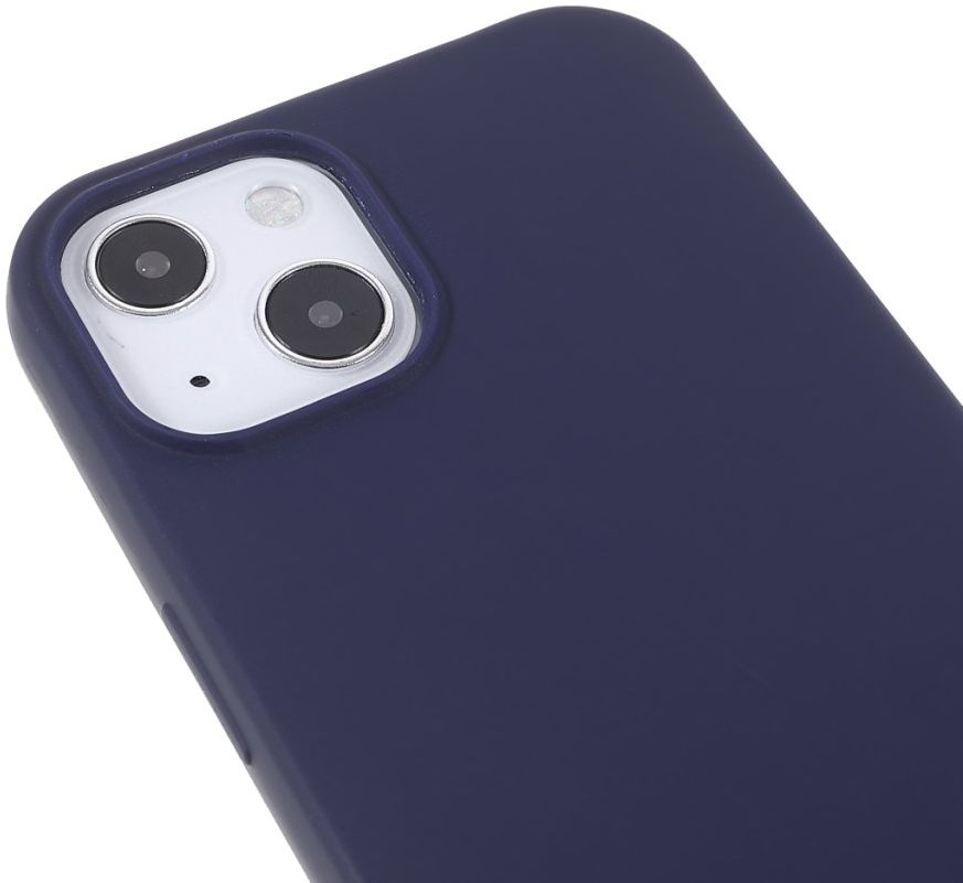 Apple iPhone 13 Hoesje Back Cover Flexibel TPU met Koord Navy afbeelding 4