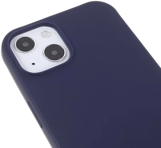 Apple iPhone 13 Hoesje Back Cover Flexibel TPU met Koord Navy afbeelding 4