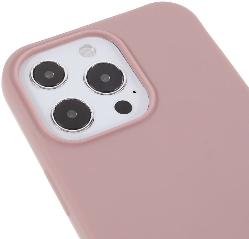 Apple iPhone 13 Pro Hoesje Back Cover met Koord Flexibel TPU Roze afbeelding 4