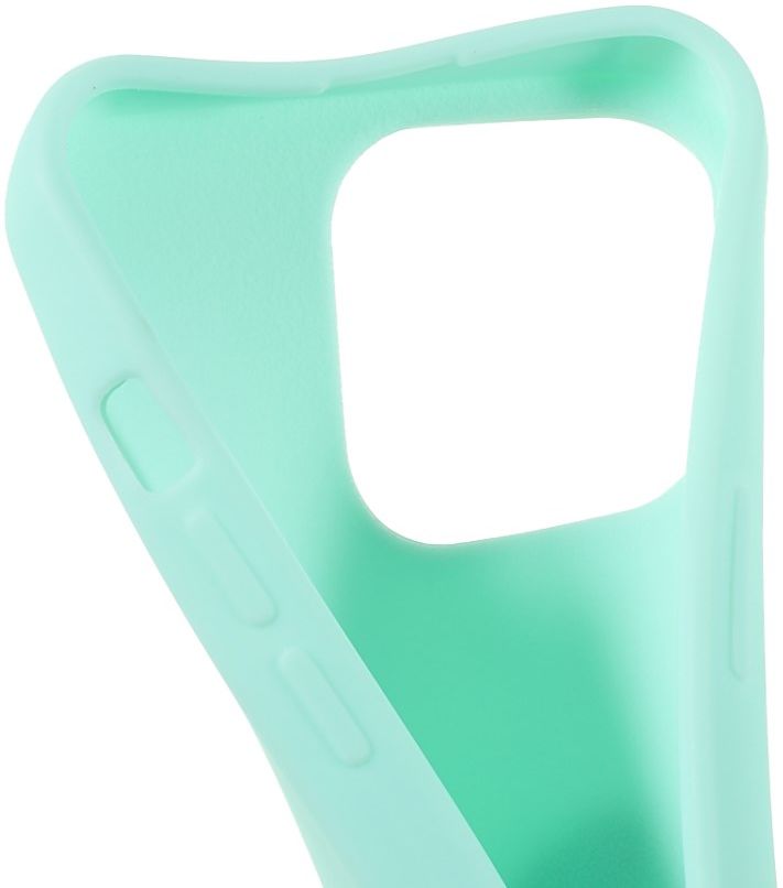 Apple iPhone 13 Pro Hoesje Back Cover met Koord Flexibel Licht blauw afbeelding 7