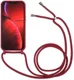 Apple iPhone 13 Pro Max Hoesje Back Cover Flexibel TPU Koord Rood afbeelding 2