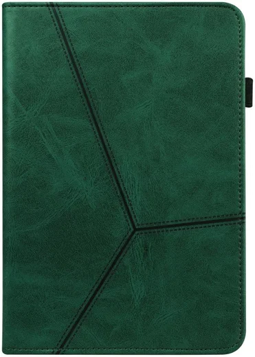 Apple iPad Mini 7 / 6 Hoes Tri-Fold Portemonnee Book Case Groen afbeelding 2