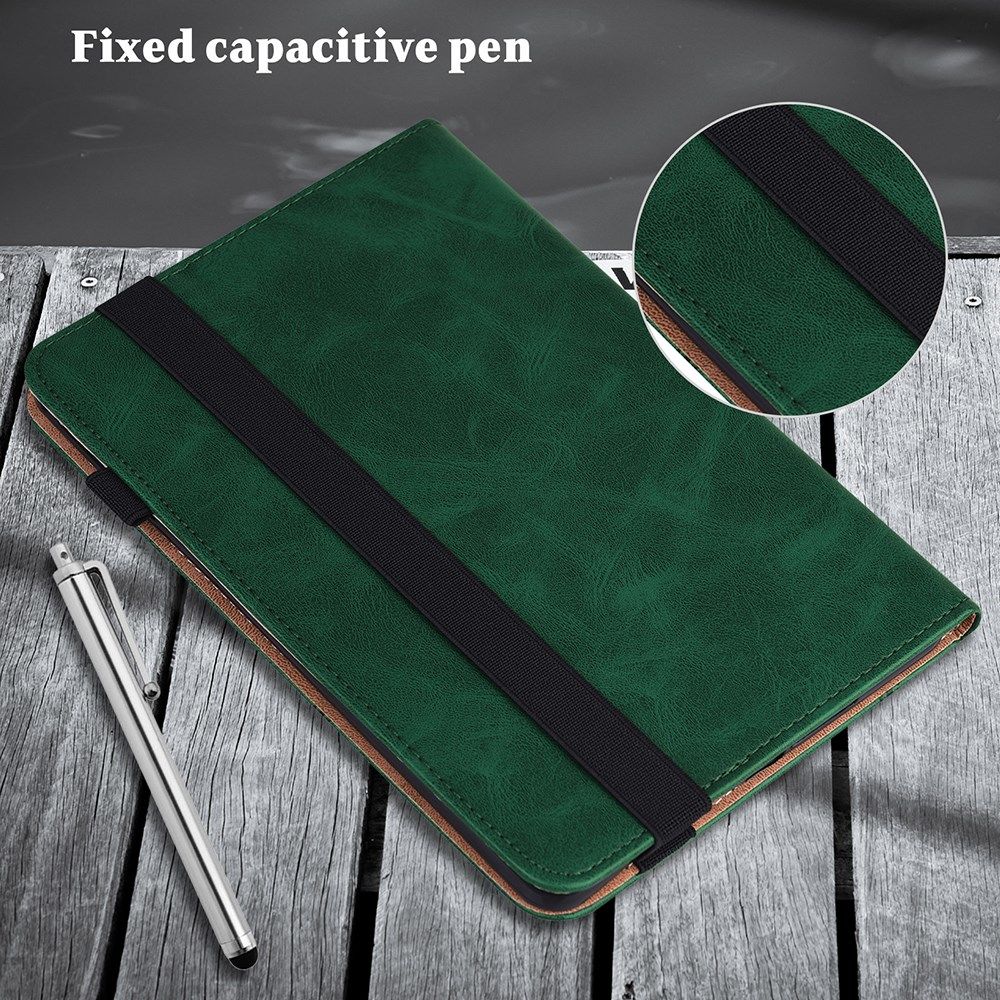 Apple iPad Mini 7 / 6 Hoes Tri-Fold Portemonnee Book Case Groen afbeelding 8