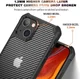 Apple iPhone 13 Hoesje Carbon Back Cover Schokbestendig Blauw afbeelding 2