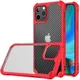 Apple iPhone 13 Pro Hoesje Carbon Back Cover Schokbestendig Rood afbeelding 1