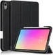 Apple iPad Mini 6 Hoes Tri-Fold Book Case Kunstleer Zwart afbeelding 1