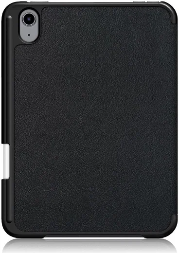 Apple iPad Mini 6 Hoes Tri-Fold Book Case Kunstleer Zwart afbeelding 10