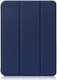 Apple iPad Mini 7 / 6 Hoes Tri-Fold Book Case Kunstleer Donkerblauw afbeelding 2