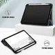 Apple iPad Mini 7 / 6 Hoes Tri-Fold Book Case Kunstleer Donkerblauw afbeelding 5