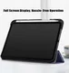 Apple iPad Mini 7 / 6 Hoes Tri-Fold Book Case Kunstleer Donkerblauw afbeelding 9