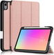 Apple iPad Mini 7 / 6 Hoes Tri-Fold Book Case Kunstleer Roze Goud afbeelding 1