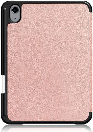 Apple iPad Mini 7 / 6 Hoes Tri-Fold Book Case Kunstleer Roze Goud afbeelding 5