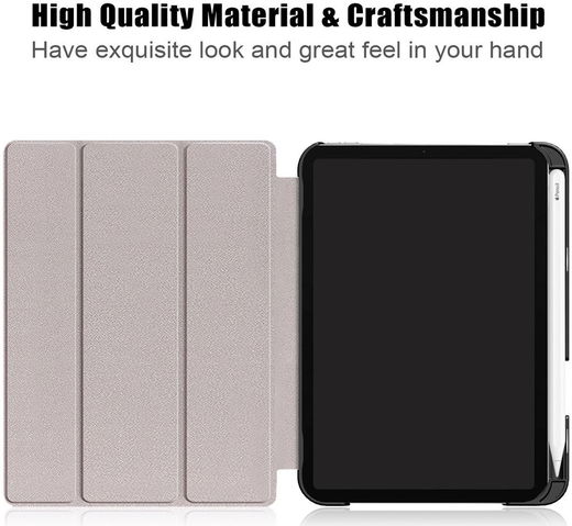 Apple iPad Mini 7 / 6 Hoes Tri-Fold Book Case Kunstleer Roze Goud afbeelding 10