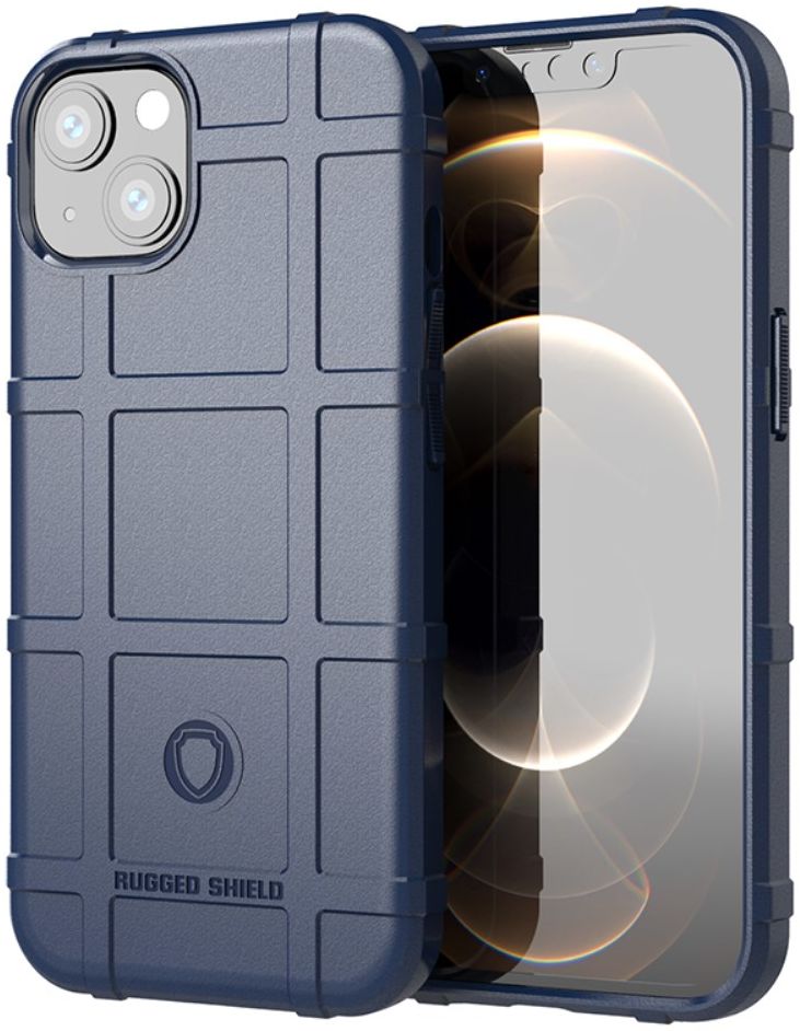 Apple iPhone 13 Mini Twill Texture Back Cover Blauw afbeelding 1