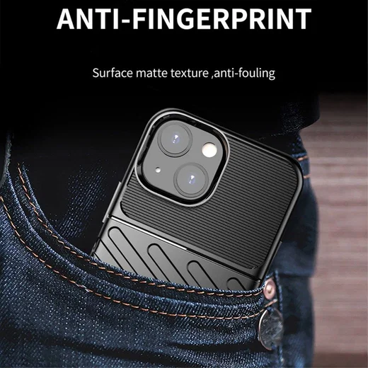 Apple iPhone 13 Mini Hoesje TPU Back Cover Thunder Design Blauw afbeelding 4