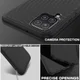 Samsung Galaxy A12 Hoesje Twill Slim Textuur Back Cover Zwart afbeelding 5