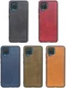 Samsung Galaxy A12 Hoesje Back Cover met Kunstleer Coating Zwart afbeelding 3