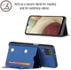Samsung Galaxy A12 Hoesje Portemonnee Back Cover met Koord Blauw afbeelding 4