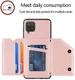 Samsung Galaxy A12 Hoesje Portemonnee Back Cover met Koord Roze Goud afbeelding 3