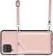 Samsung Galaxy A12 Hoesje Portemonnee Back Cover met Koord Roze Goud afbeelding 5