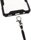 Samsung Galaxy A12 Hoesje met Koord Back Cover Keycord Zwart afbeelding 3