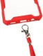 Samsung Galaxy A12 Hoesje met Koord Back Cover Keycord Rood afbeelding 3