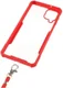 Samsung Galaxy A12 Hoesje met Koord Back Cover Keycord Rood afbeelding 5