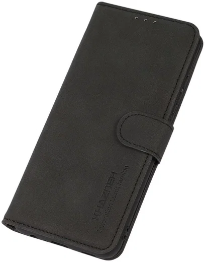 KHAZNEH Motorola Moto G60s Hoesje Retro Wallet Book Case Zwart afbeelding 8