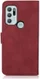 KHAZNEH Motorola Moto G60s Hoesje Retro Wallet Book Case Rood afbeelding 4