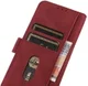 KHAZNEH Motorola Moto G60s Hoesje Retro Wallet Book Case Rood afbeelding 6