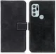 Motorola Moto G60s Hoesje Kunstleer Wallet Book Case Zwart afbeelding 3