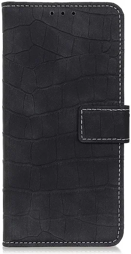 Motorola Moto G60s Hoesje Kunstleer Wallet Book Case Zwart afbeelding 2