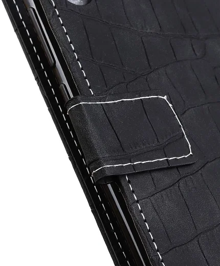 Motorola Moto G60s Hoesje Kunstleer Wallet Book Case Zwart afbeelding 7