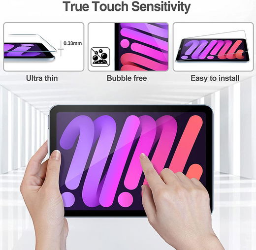 Apple iPad Mini 7/6 Screen Protector 0.3mm Ultra Clear Tempered Glass afbeelding 3