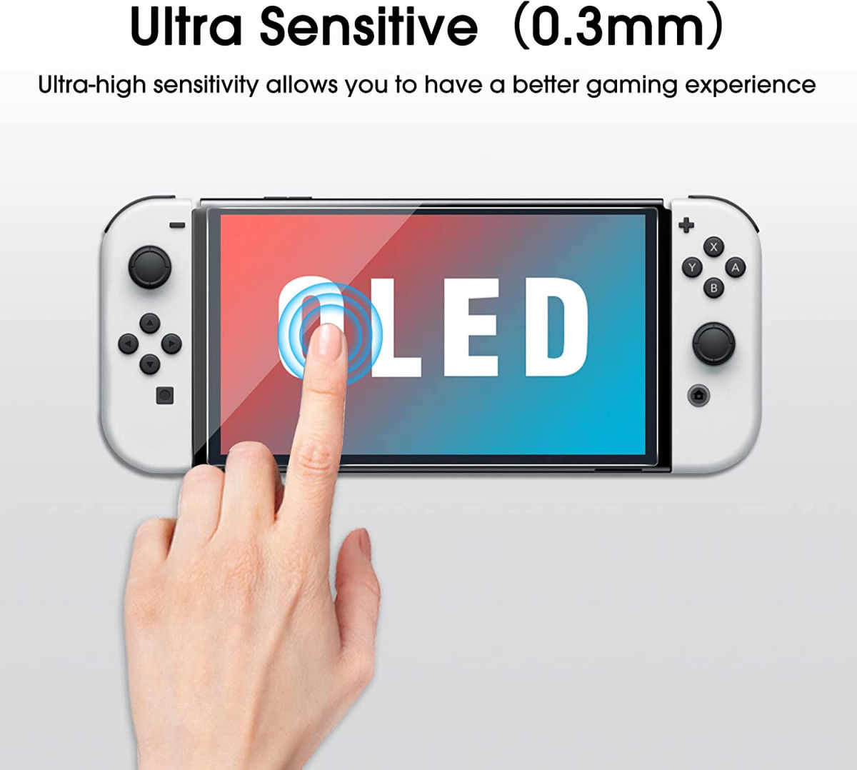 Nintendo Switch OLED Screen Protector 9H Tempered Glass 0.3mm afbeelding 3