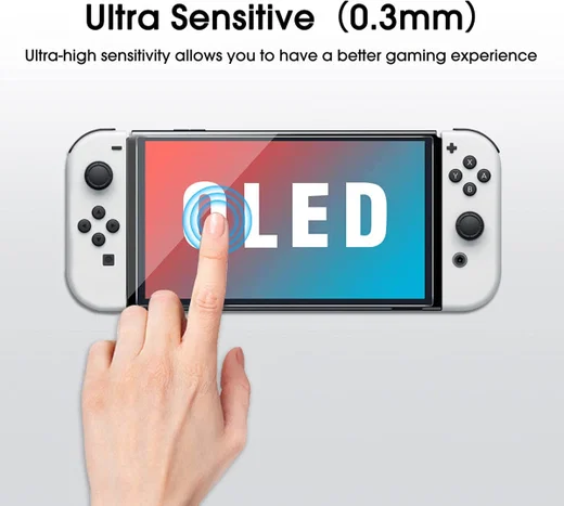 Nintendo Switch OLED Screen Protector 9H Tempered Glass 0.3mm afbeelding 3