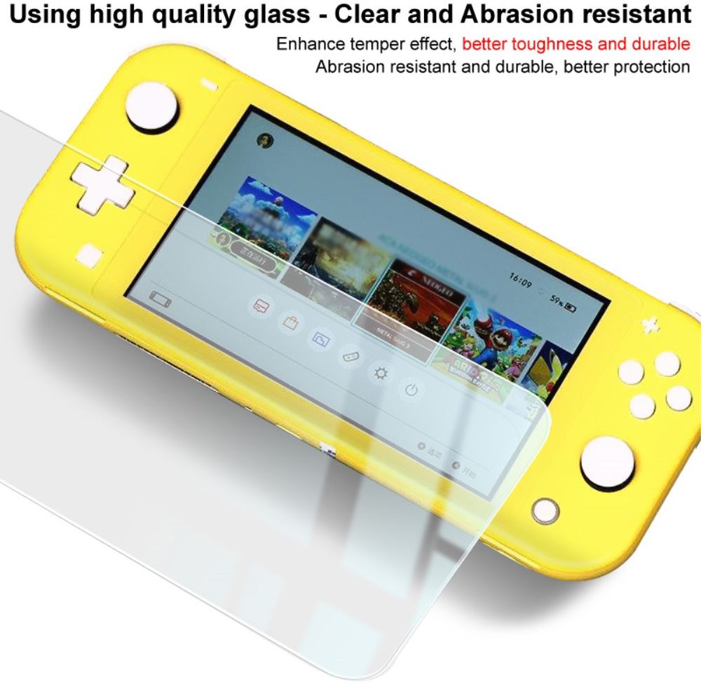 Imak Nintendo Switch Lite Screen Protector Ultra Clear Tempered Glass afbeelding 6