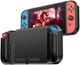 Nintendo Switch Hoesje Geborsteld TPU Flexibele Cover Zwart afbeelding 1