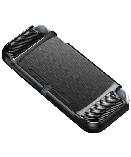 Nintendo Switch Lite Hoesje Geborsteld TPU Flexibele Cover Zwart afbeelding 3