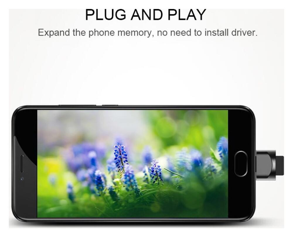 USB-C SD Kaartlezer voor Laptop / Smartphone Zwart afbeelding 4